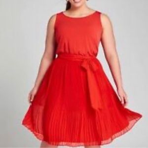 Lane Bryant Pleated Midi Dress
